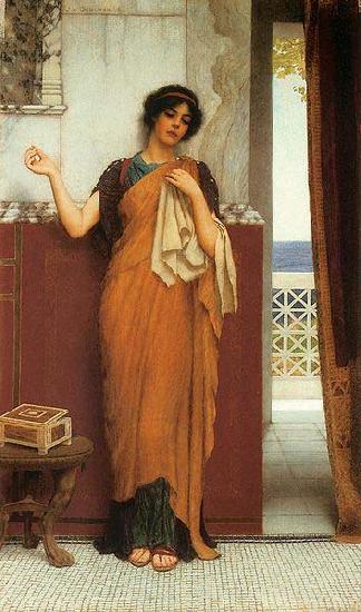 John William Godward Idle Thoughts oil painting picture